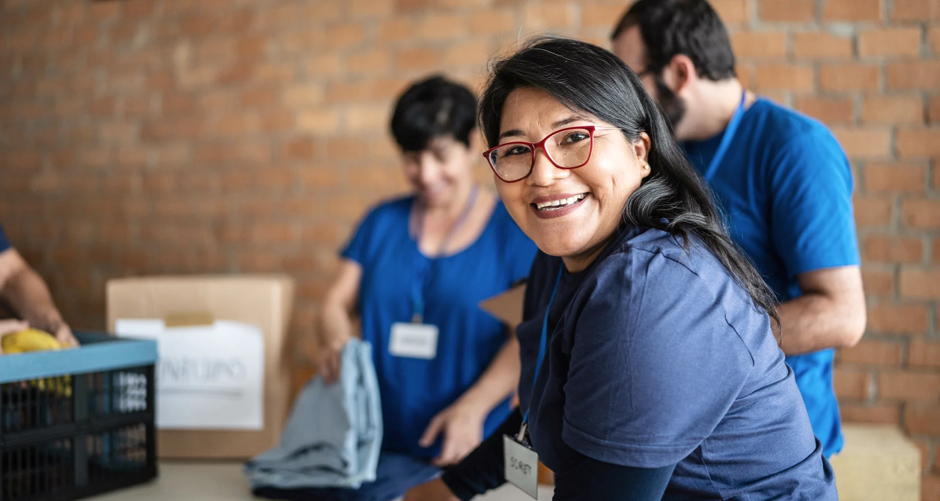 Smiling Volunteers